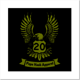 Papa Hash Apparel: 20 Eagle Posters and Art